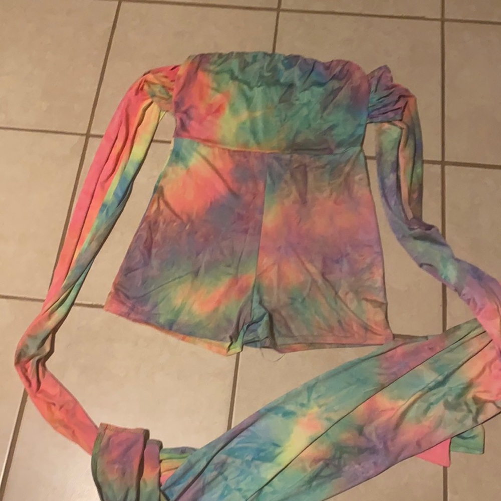 Women’s Tie Dye romper.